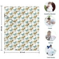 thumbnail image 4 of White Cartoon Dinosaurs Blanket,Comfortable Soft Flannel Throw Blanket,All Season,Warm Lightweight Blankets for Sofa Bed Couch Living Room Chair,30"x40", 4 of 4