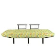 thumbnail image 3 of Pineapple Futon Couch, Fresh and Hawaiian Fruits in Shapes Organic Garden in Summer Season, Daybed with Metal Frame Upholstered Sofa for Living Dorm, Loveseat, Multicolor, by Ambesonne, 3 of 4