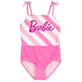 thumbnail image 1 of Traje de baño de una pieza para Barbie para niñas pequeñas, rosa y blanco, 7-8, 1 of 5