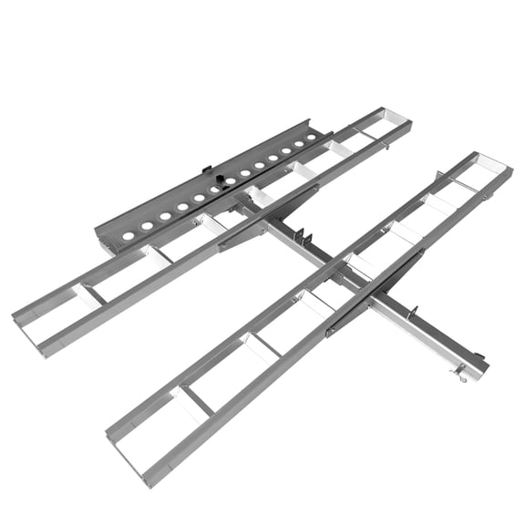 1000LB Motorcycle Hitch Carrier with Anti-Wobble System & Non-Slip Arched Ramp, Heavy Duty Dirt Bike Rack for Truck SUV, Steel Motorcycle Transport Carrier
