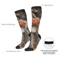 thumbnail image 4 of JUNZAN Fun Novelty Knee Warmer High Socks Vintage Floral White Horse Design, 4 of 6