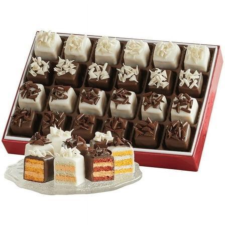 The Swiss Colony Liqueur Petits Fours, 24 Mini Cakes