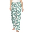 thumbnail image 2 of Lsque Hand Drawn Snake Print Women's Pajama Pants, Lounge Pant - Comfortable Home Wear,Elastic Waistband, Stylish Design-Small, 2 of 9