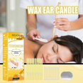thumbnail image 3 of EELHOE 10Pcs/Set Wax Ear Candles Small Horn Ear Candle Cotton Swab Relax Therapy Detoxif, 3 of 5
