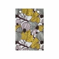 thumbnail image 1 of Botanical Hanging Pocket Organizer, Pattern of Leaves and Figs on Branches Meadow Scene Art, Printed Polyester Storage Bag with Pockets, 14" x 20", Earth Yellow Blush and White, 1 of 2