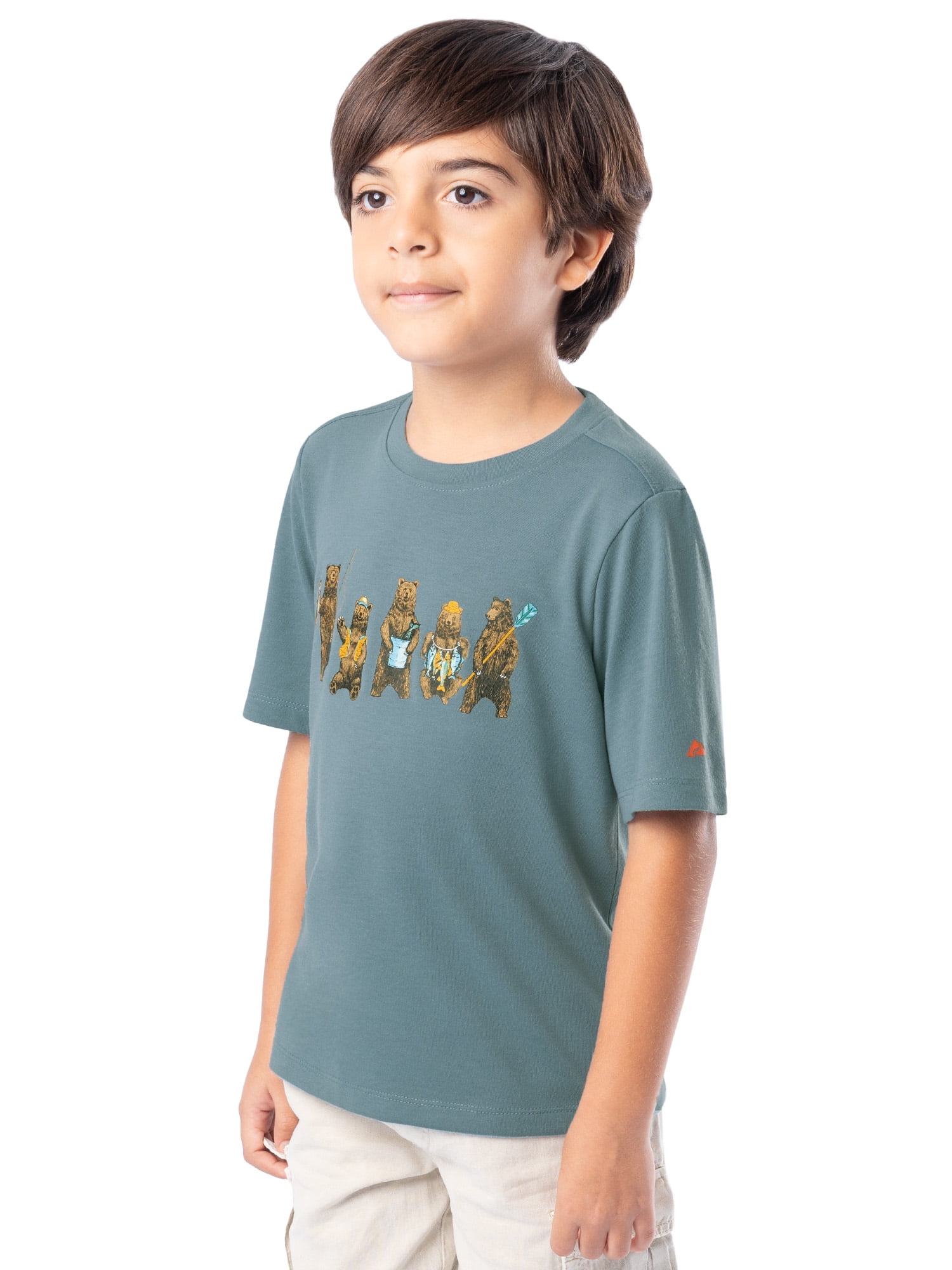 Ozark Trail Boy's Graphic Short Sleeve T-Shirt, Sizes 4-18 & Husky