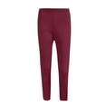 thumbnail image 4 of Wefuesd Crz Yoga Leggings, Women Low Waisted Opaque Soft Yoga Waisted Slim Pants Solid Length Pants, Women's Pants, Leggings for Women, Wine M, 4 of 5