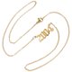 thumbnail image 5 of KAKOWELY Cadena de clavícula sencilla y moderna, collar digital creativo, collar novedoso, cadena para el cuello, 5 of 5