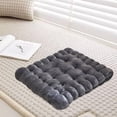thumbnail image 1 of Cojín del piso de la almohadilla de la silla Cojín no Slip Square Cookie Linda almohada de taburetes Tatami Cuschion para el piso Oficina de acampar Gris profundo, 1 of 8