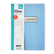 Pen+Gear Undated Planner, Blue and White, 6.3" x 8.25"