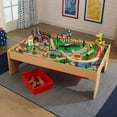 thumbnail image 6 of KidKraft Waterfall Mountain Wooden Train Set & Table with 120 Pieces, For Ages 3+, 6 of 14