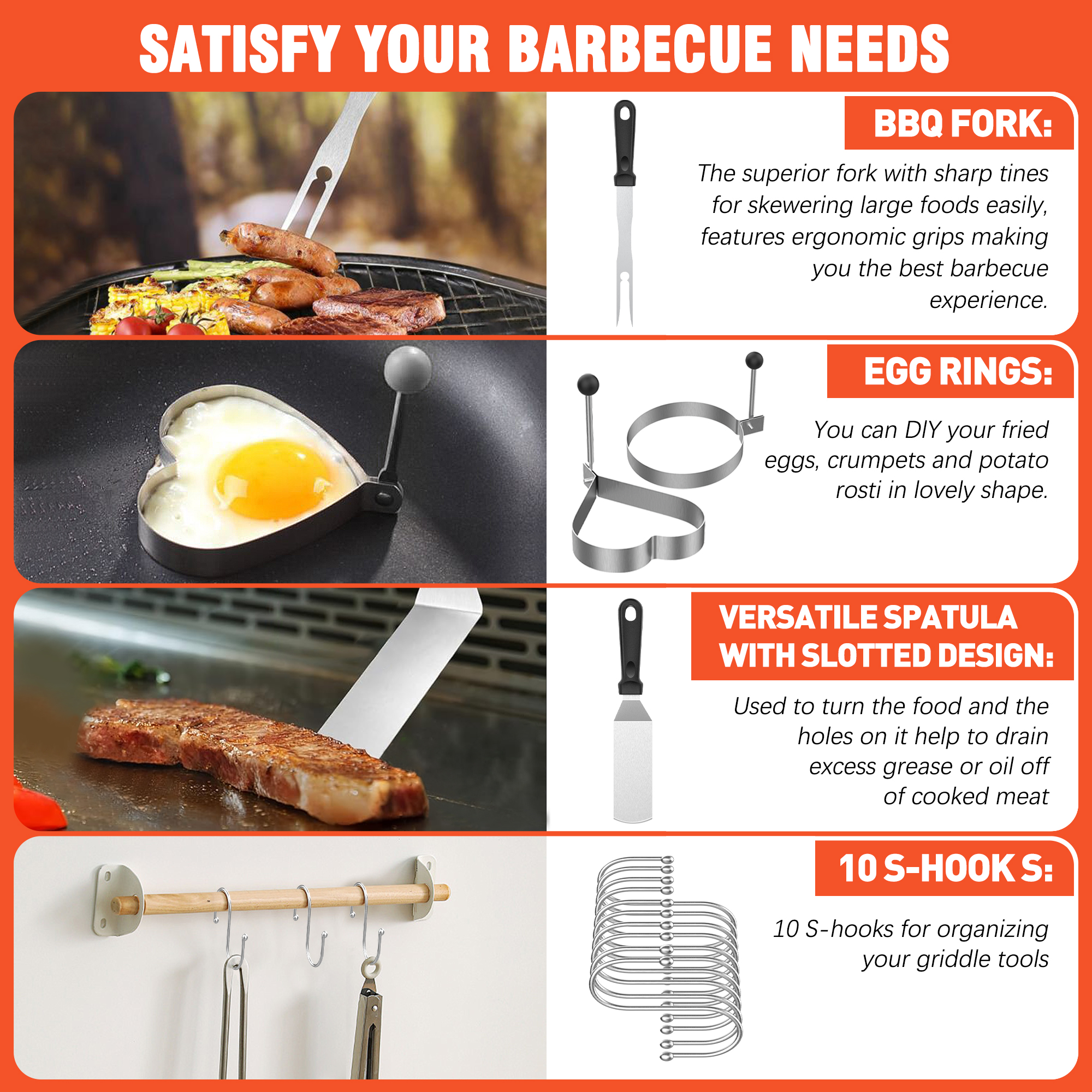 Cshidworld 30-Piece Griddle Accessories Kit photo 6