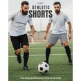 thumbnail image 6 of NY Threads Mens Athletic Shorts 2 Pack Quick Dry Lightweight Running Workout Gym Shorts with Pockets, Small, Black/Medium Grey, 6 of 7