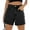 Black, variant on Summer High Waist Women Casual Jeans Denim Pants Shorts