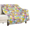 thumbnail image 2 of Colorful Baby Ducks Throw Blanket, Ultra Soft Microplush Bed Blanket, All Season Microfiber Fleece Throw for Bed Chair Sofa Couch Bedroom 60"X50", 2 of 6