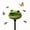 Green, variant on Eolstice Ceramic Bird Bath, Outdoor Pollinator Water Feeder with Stake, Shallow Bowl for Bees and Butterflies, Garden Decorative Stake for Yard and Patio