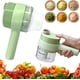 thumbnail image 1 of Juego de cortador de verduras eléctrico portátil, picador de verduras Gatling, mini procesador de alimentos inalámbrico, picador de ajo, chile, cebolla, apio, jengibre, carne, ajo con cepillo oso de fresa Electrónica, 1 of 5
