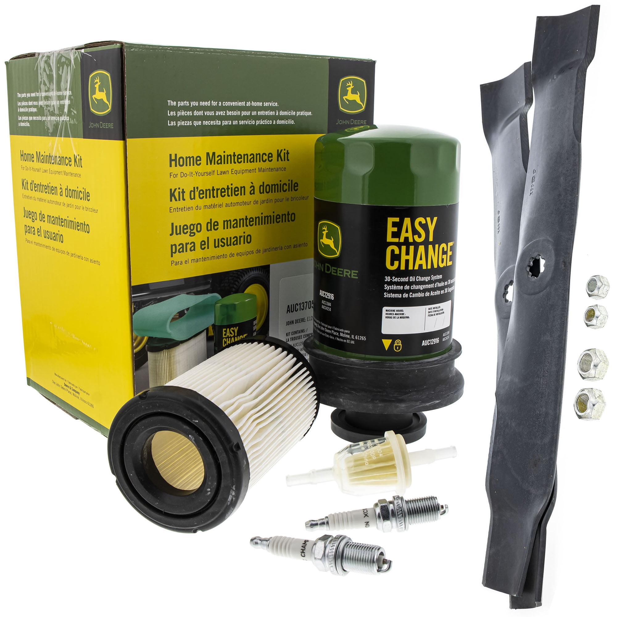 John Deere Maintenance Kit and Mulching Blades E120/E30 Mowers