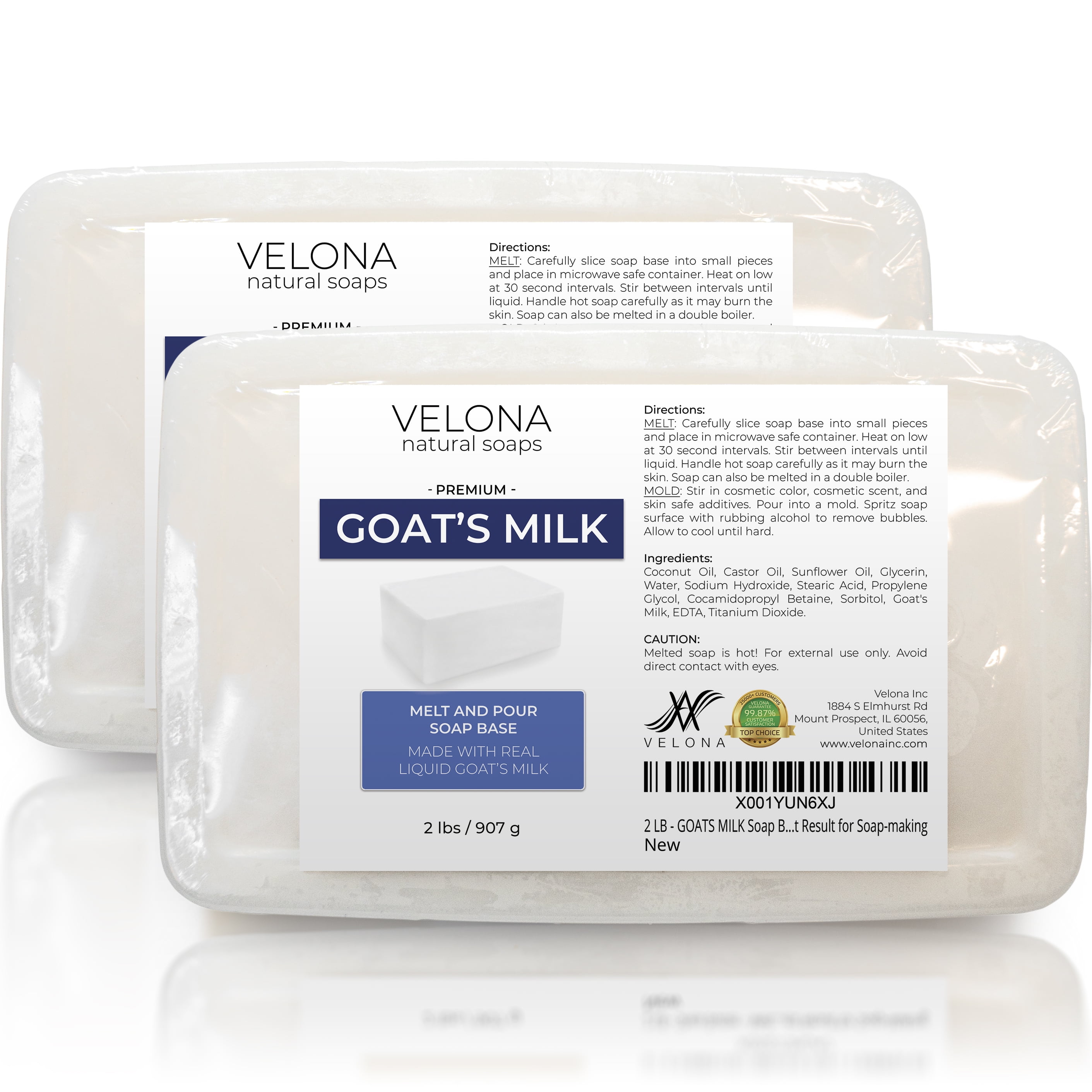 2 LB Goats Milk Melt and Pour Base by American Heritage Industries 