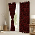thumbnail image 3 of Feelyou Red Dream Catcher Black Out Curtains, Boho Flower Curtains Pack of 2 (42x63 Each), 3 of 6