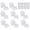 16, variant on BlinkLLX Plastic Closet Pole Socket White Closet Rod Holders Rod Bracket Shower Holders Wardrobe Tube Support for Bathroom Curtain Clothing Store, 1-3/8 Inch(8 Pcs)