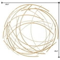 thumbnail image 3 of LuxenHome Set of 2 Gold Metal Abstract Swirl Round Wall Decor, 3 of 11