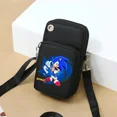 thumbnail image 2 of Estuche para teléfono móvil de Sonics, bolso bandolera minimalista de moda con figura de juego, monederos de gran capacidad, bolsos de muñeca informales de varias capas, 2 of 5