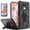 Black, variant on LG Stylo 6 Case, Dual Layers [Combo Holster] And Built-In Kickstand Bundled with [Temerped Glass Screen Protector] Hybird Shockproof (Red)