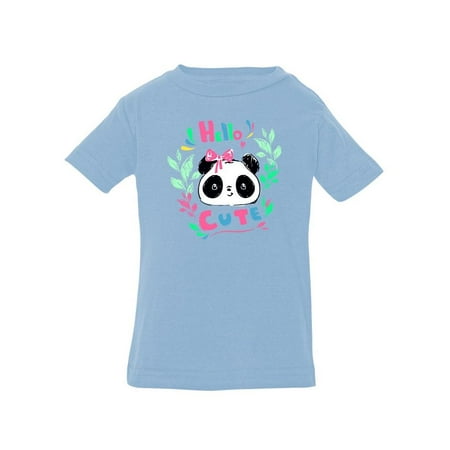 

Hello Cute Panda T-Shirt Infant -Image by Shutterstock 24 Months