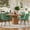 OAKGreen4PCS, variant on Katboc 47.24" 5/7PCS Dining Table Set, Round MDF Farmhouse Table & Set of 4/6 velvet Dining Chairs for Kitchen, Dining Room, Living Room