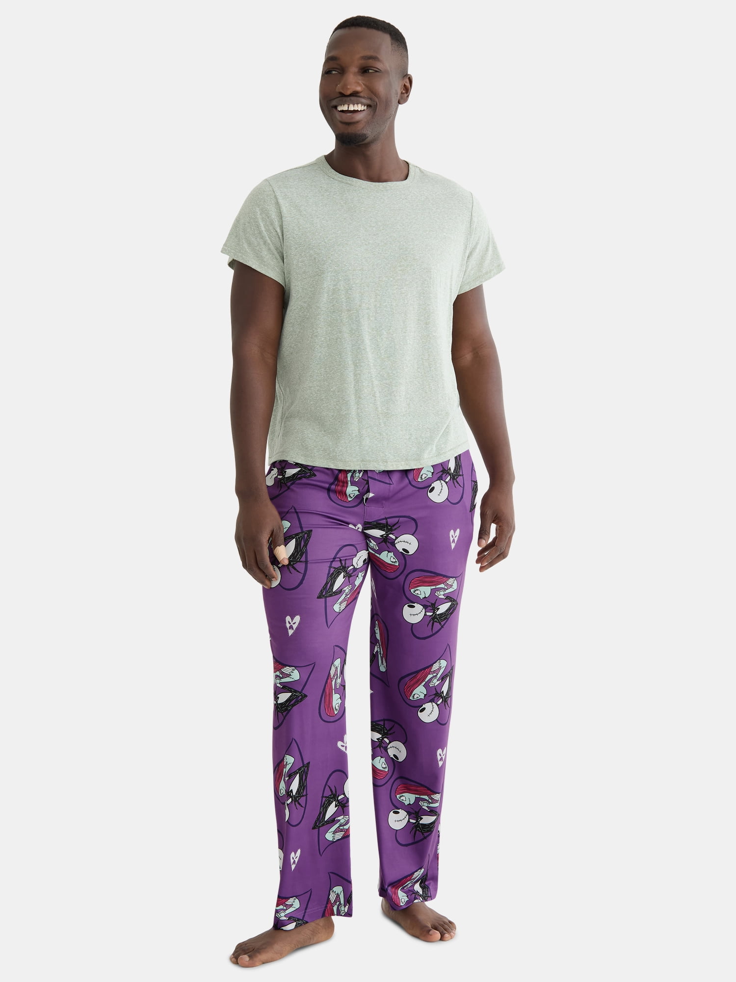 Nightmare Before Christmas Men's Valentine's Day Pajama Sleep