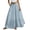 Light Blue, variant on Maxi Linen Skirts for Women Summer Elastic High Waisted A Line Ruffle Boho Flowy Belted Long Skirt Beach Vacation Clothes