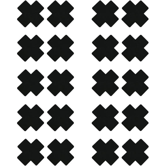 Women's Black Disposable Pasties Nipple Covers 10 Pairs