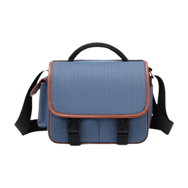 Bolsa organizadora para cámara Hugo Azul tipo bandolera ligera profesional
