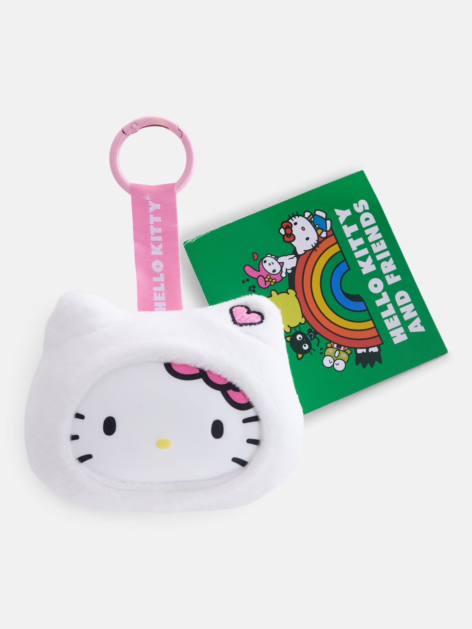 Hello Kitty Girls' Plush Bag Charm, White