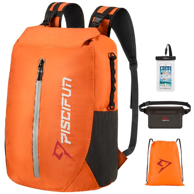 Mochila seca Piscifun Waterproof Floating 30L Naranja