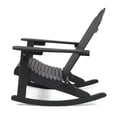 thumbnail image 3 of Christopher Knight Home Hollywood Outdoor Adirondack Acacia Rocking Chair by  dark grey finish, 3 of 5