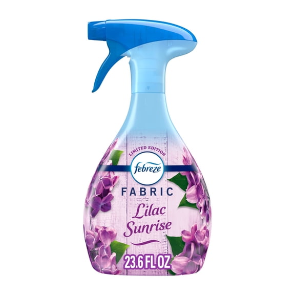 Febreze Auto Fabric Spray Air Freshener for Car, Lilac Sunrise, 23.6oz
