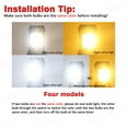 thumbnail image 2 of For Ford F150 2004-2021 Dual Color 9145 LED Fog Light Bulbs 2x 6000K White/3000K Yellow, 2 of 11