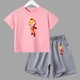 thumbnail image 3 of Juego de verano para niños, lucha, anime, cosplay, traje para niños y adolescentes, ropa de calle, camiseta de manga corta y pantalones cortos, conjunto deportivo de 2 piezas, trajes sueltos, 3 of 5