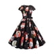 thumbnail image 1 of Vestido de fiesta de Navidad de manga corta con cuello en V para mujer Vestido vintage para mujer Pompotops ghjkhdj16270, 1 of 1
