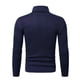thumbnail image 4 of Camisa de cuello alto de poliéster para hombre, color liso, corte ajustado, manga larga, estilo informal/deportivo, tallas S-XXL, 4 of 6