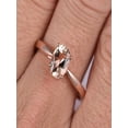 thumbnail image 2 of Bestselling Morganite Engagement Ring on Sale: 1 Carat Morganite Solitaire Engagement Ring in 10k Rose Gold, 2 of 2