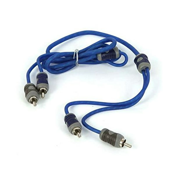 Kicker KSeries 2Channel RCA Interconnect Cable, 1m, Blue Walmart