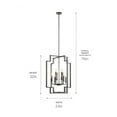 thumbnail image 2 of Modern Four Light Chandelier-Polished Nickel Finish Bailey Street Home 147-Bel-2279171, 2 of 8