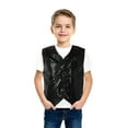 thumbnail image 2 of AWZXDE Glitter Sequin Vest Top For Boys Performance Stage Show Party Celebration Shiny Apparel Cute Tops, 2 of 4