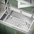 thumbnail image 3 of Kitchen Sink Protectors, Sink Grid 16" X 12-1/2", Centered Drain with Corner Radius 1-1/2", 3 of 11