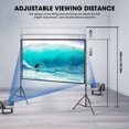 Doulami Portable Projector Screen with Stand 120 inch Foldable