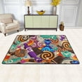 thumbnail image 2 of SKYSONIC 72x48in Halloween Candies Area Rug, Skull Sweet Non-Slip Floor Carpet for Indoor Living Dining Room and Bedroom Area, 2 of 7