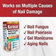 (2 pack) Kerasal Multi-Purpose Nail Repair Solution for Discolored and Damaged Nails, 0.43 oz